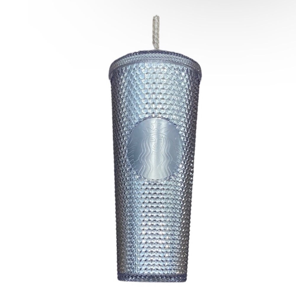 NWT Starbucks 2019 Platinum Bling Studded Cold Cup 24oz Tumbler